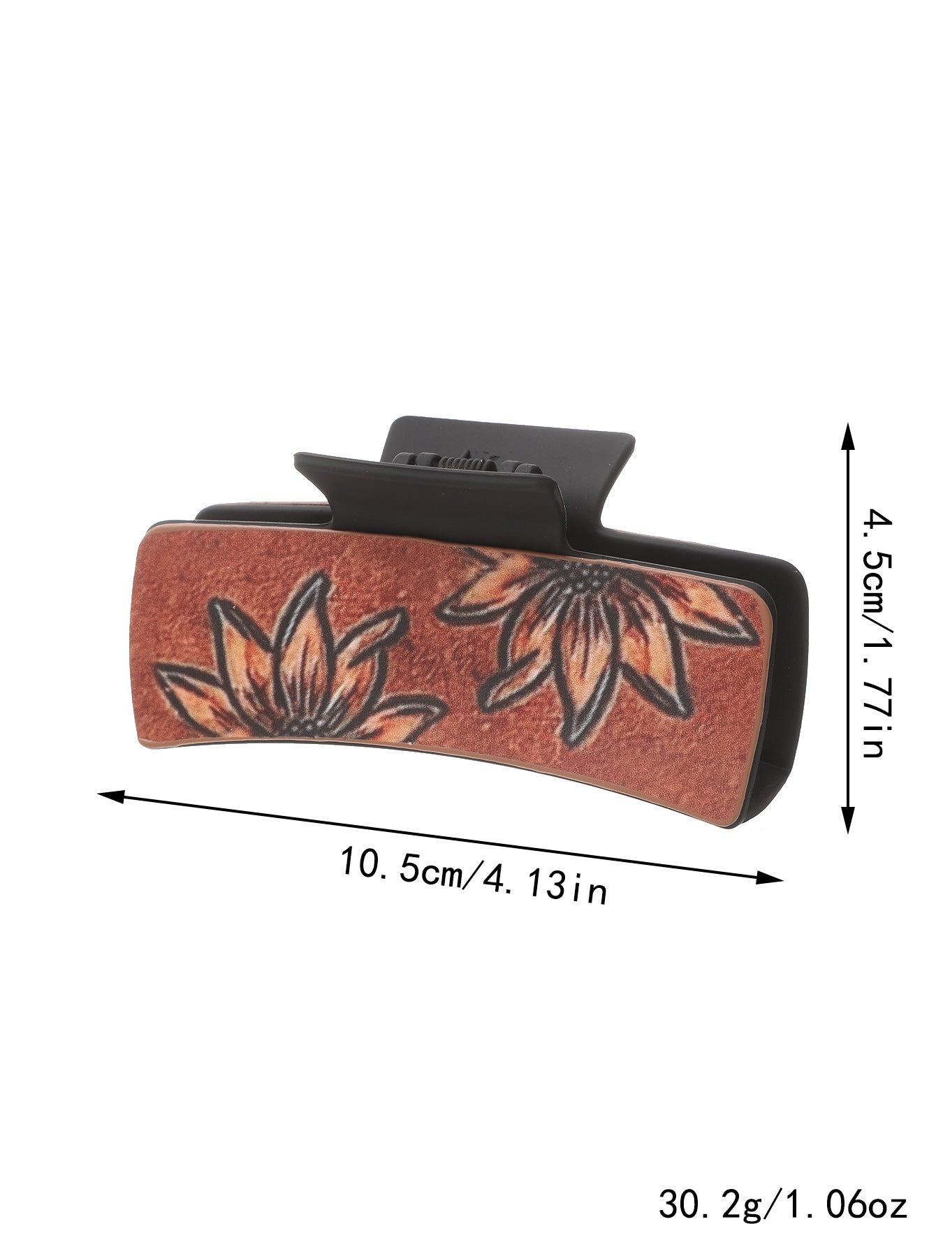 Wholesale Western Style Cactus Feather Sunflower Leather Shark Clip Hairpin